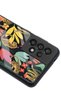 Samsung A-33 Glossy Phone Case with Floral Cats Design - 3