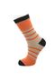 Women's Multicolored Heart Striped Patterned Cotton Socket Long Socks Pack of 4 - 3