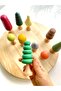 Waldorf Tree Toy Set Autumn Colors (10 Pieces) Wooden Tree Play Set - 2