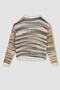Girl's Patterned Crew Neck Sweater - 7