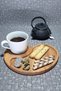 Wooden Beech Snack Bowl - Breakfast and Service - Presentation Plate Kz1011 Kzf1011