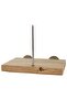 Spiked Fruit Vegetable Hanging Bird, Hamster Hanging Perch, Bird Food Holder, Natural Wooden Bird Cage - 5