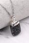 Snowy Obsidian Natural Stone Necklace