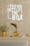 ديكور حائط "think Outside The Box" - زخرفة، لوحة زخرفية خشبية