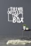 ديكور حائط "think Outside The Box" - زخرفة، لوحة زخرفية خشبية - 4