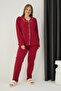Σετ πιτζάμας Battal Cotton Buttoned - 3