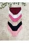 Women's Cotton High Waist Highwaist Slip Plus Size Panties 6 Pieces Mixed Color - 7