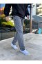 Gray Straight Long Leg Jeans - 4