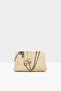 Cream Women's Quilted Cover Oval Lock Bag M000007752 - 3