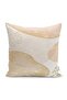 Gold - Digital Printed Pillow and Cushion Cover with Canvas Motif on Ecru Background