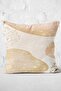Gold - Digital Printed Pillow and Cushion Cover with Canvas Motif on Ecru Background - 3