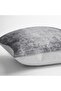 Gray - Antique Patterned Digital Printed Pillow Cushion Cover with Woven Motifs on Smoked Floor - 4