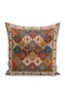 Cream - Digital Printed Pillow and Throw Pillow Cover with Butler Motif on Red Background