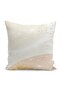 Gold - Digital Printed Pillow and Cushion Cover with Modern Motif and Abstract Pattern on Cream Floor