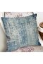 Digital Printed Pillow and Cushion Cover with Watercolor Motif on Blue Background - 2