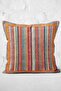 Red - Traditional Patterned Digital Printed Pillow Throw Pillow Cover with Butler Motif on Orange Background - 3