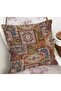 Authentic Themed Patterned Patchwork Patterned Digital Printed Pillow Throw Pillow Cover - 2