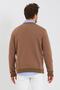 Men's Crew Neck Long Sleeve Sweatshirt Brown - 7