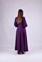 Women's Maxi Length Double Breasted Collar Long Sleeve Dress - 8