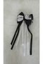 Atatürk Signed Black and White Ribbon Clip Buckle 10 November - 2