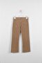 Girl's Camel Velvet Trousers - 3