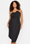 Black Adjustable Straps Bodysitting Midi/Medium Length Woven Plus Size Dress Tbbss22Ah00039 - 3
