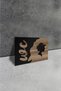 Decorative Wooden Toilet Direction Sign with Wc Writing - 2