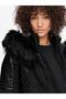 Leather and Fur Detailed Long Coat 15160168 - 2