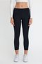 Women's Black Stripe Detailed Recovery Tights - 5