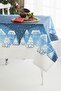 Ays Home Blue Christmas New Year Dining Tablecloth