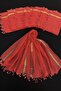 Red Bridesmaid Shawl, Bride Carriage Wedding Convoy Circumcision Towel Ornament, Henna Night Gift 10 Pieces