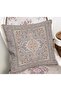 Digital Printed Pillow and Cushion Cover with Rug Motif and Butler Pattern on Gray Floor - 2