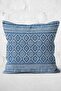 Digital Printed Pillow and Throw Pillow Cover with Traditional Motif Rug Pattern on Dark Blue Floor - 3