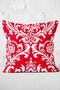 غطاء وسادة مطبوع رقميًا بنمط دمشقي على خلفية حمراء - 3