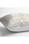 Cream - Beige Framed Motif Antique Patterned Digital Printed Pillow Cushion Cover on the Floor - 4