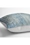 Digital Printed Pillow and Cushion Cover with Watercolor Motif on Blue Background - 4