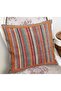 Red - Traditional Patterned Digital Printed Pillow Throw Pillow Cover with Butler Motif on Orange Background - 2