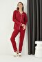 Cotton Buttoned Pajama Set - 3