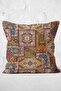 Authentic Themed Patterned Patchwork Patterned Digital Printed Pillow Throw Pillow Cover - 3