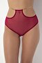 Plus Size Women's High Waist Chain Detailed Panties
