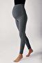 Corded Fabric Adjustable High Waist Stretchy Shaping Maternity Leggings F03 - 4
