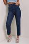 Evolution Dark Blue Colorfast Mom Jean Women's Boyfriend High Waist Power Lycra - 4