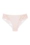 Powder Cotton Tulle on the Front and Lace Detail on the Back Women's Slip Women's Panties - 2