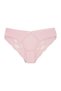Pink Cotton Tulle on the Front and Lace Detail on the Back Women's Slip Women's Panties