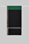 Double Color Shawl - Emerald-Black - 2