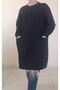 Black Knitted Seasonal Tunic Sweatshirt