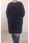 Black Knitted Seasonal Tunic Sweatshirt - 4