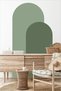 Bohem Oval 2'li Duvar Sticker - 2
