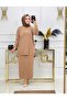 Wonderful Women's Single Pocket Skirt And Tunic Bottom Top Double Knitwear Set
