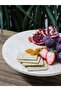 Natural Marble Cake Stand, Cake Stand with Wooden Legs, Marble Presentation Cup, Marble Cheese Plate 28 Cm - 3